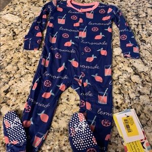 Kickee Pants Pink Lemonade Footie